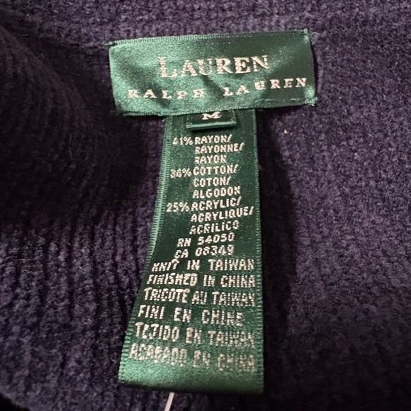 NWT Vintage Ralph Lauren Dark Blue Corduroy Blazer with Gold Buttons. Size M - Picture 4 of 5